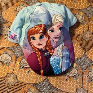 Frozen Themed Cap with Elsa and Anna